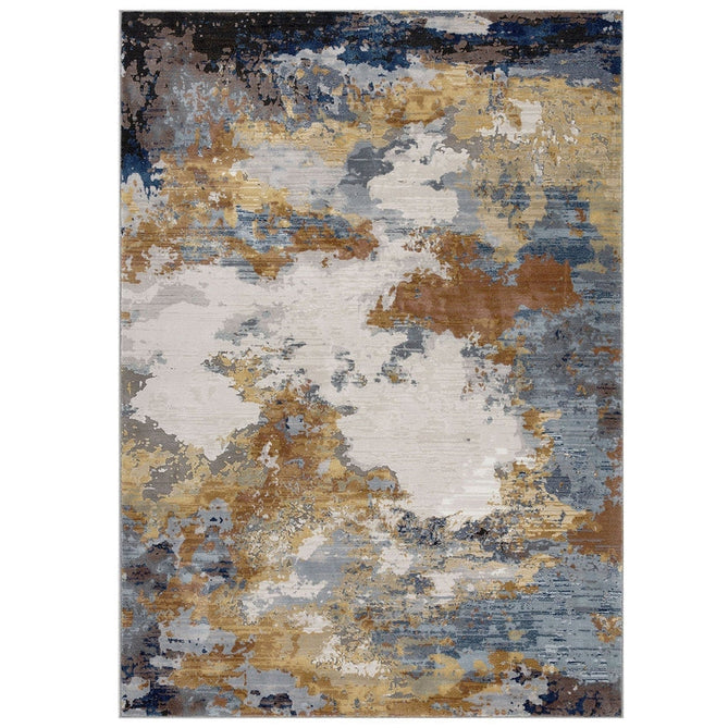 Astro 530 V Modern Abstract Distressed Soft-Touch Woven Textured Polyester Flatweave Multicolour Rug-Oriental Weavers-Rug Love - The Most Loved Rug Store