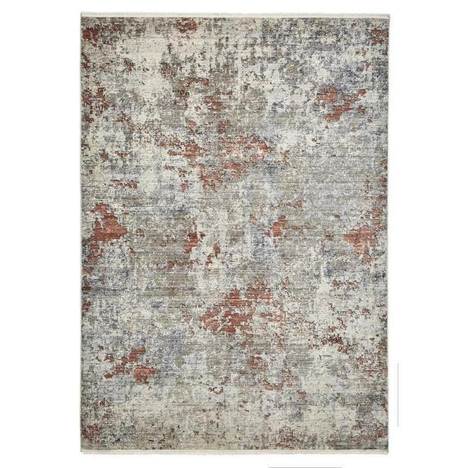 Athena 18597 Traditional Abstract Vintage Distressed Grey/Terracotta Rug-Think Rugs-Rug Love - The Most Loved Rug Store