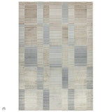 Aurora AU14 Ripple Modern Abstract Distressed Marbled Metallic Shimmer Textured High-Density Soft Smooth Flat-Pile Beige/Silver/Gold/Bronze/Champagne Rug