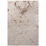 Aurora AU16 Strata Modern Abstract Distressed Marbled Metallic Shimmer Textured High-Density Soft Smooth Low Profile Short-Pile Beige/Bronze/Brown/Champagne/Grey Rug