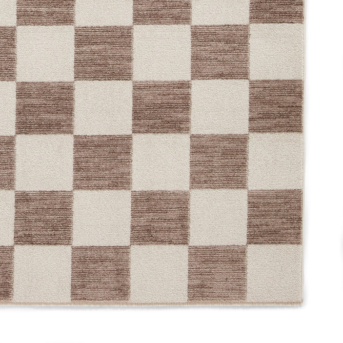 Baltimore 66618 Modern Checkerboard High-Density Smooth Polyester Flat-Pile Grey Rug-Think Rugs-Rug Love - The Most Loved Rug Store