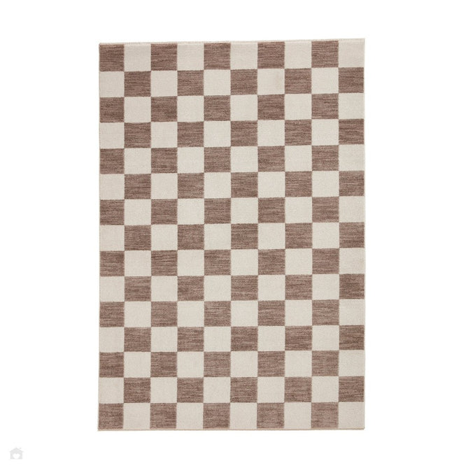 Baltimore 66618 Modern Checkerboard High-Density Smooth Polyester Flat-Pile Grey Rug-Think Rugs-Rug Love - The Most Loved Rug Store