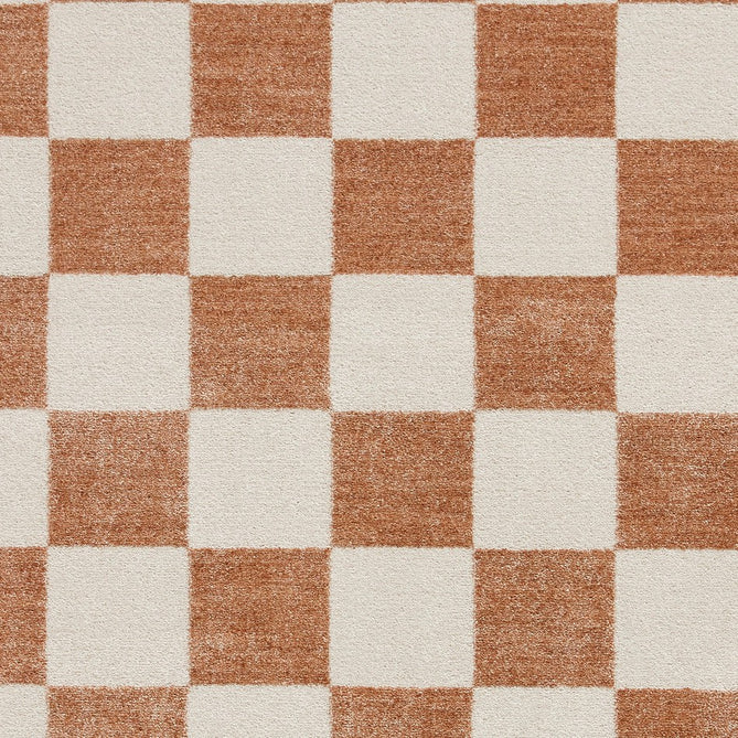 Baltimore 66618 Modern Checkerboard High-Density Smooth Polyester Flat-Pile Walnut Rug-Think Rugs-Rug Love - The Most Loved Rug Store