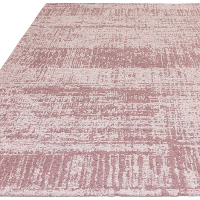 Beau Modern Abstract Distressed Shimmer Soft Textured Flatweave Blush Pink Rug-Asiatic Carpets-Rug Love - The Most Loved Rug Store