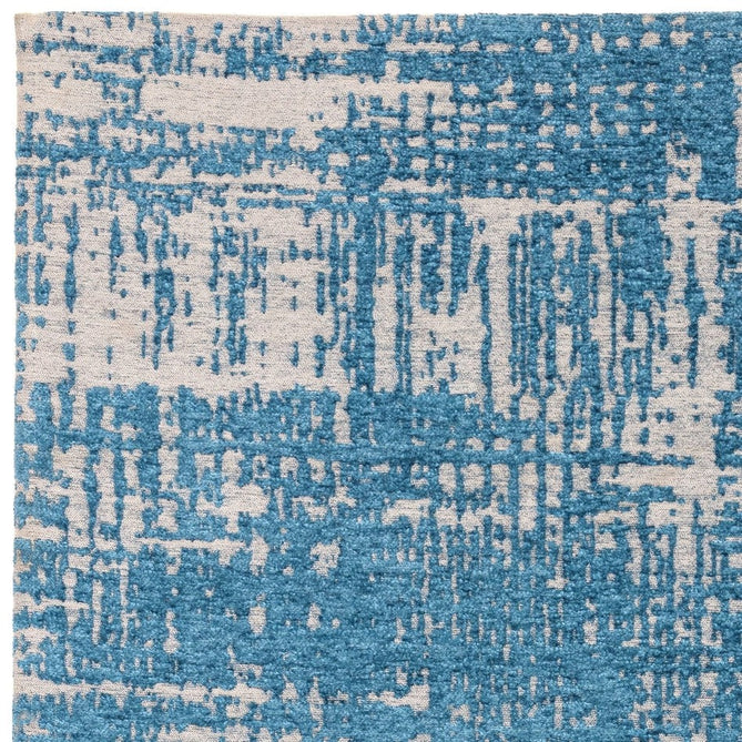 Beau Modern Abstract Distressed Shimmer Soft Textured Flatweave Denim Rug-Asiatic Carpets-Rug Love - The Most Loved Rug Store