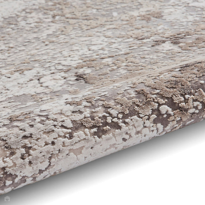 Bellagio 2790 Modern Abstract Distressed Marbled Metallic Shimmer Textured Ultra High-Density Soft Flat Pile Beige Rug-Think Rugs-Rug Love - The Most Loved Rug Store