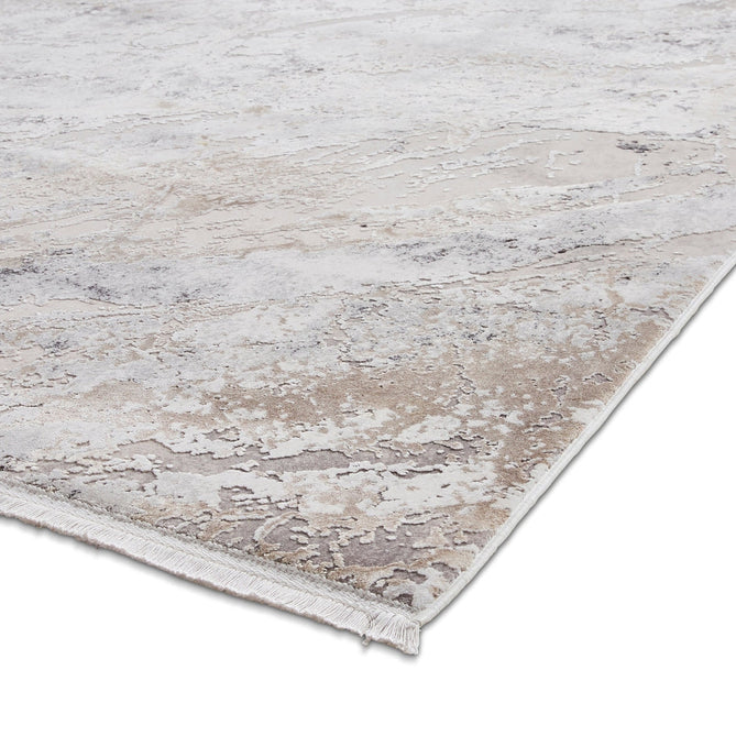 Bellagio 3006 Modern Abstract Distressed Marbled Metallic Shimmer Textured Ultra High-Density Soft Flat Pile Beige Rug-Think Rugs-Rug Love - The Most Loved Rug Store