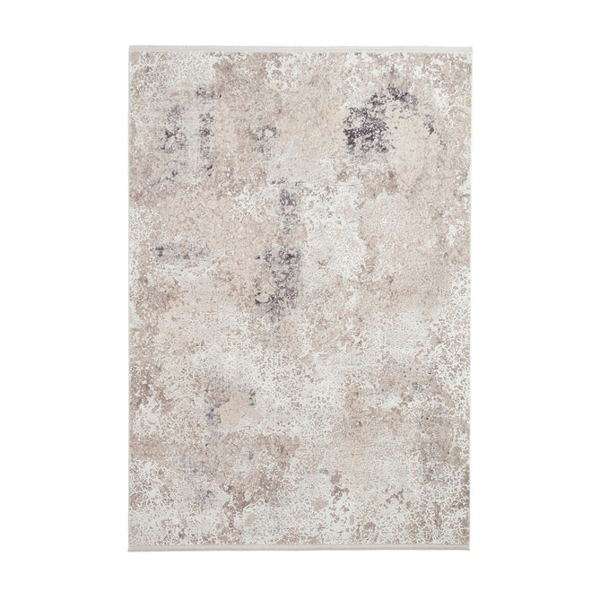 Bellagio 9196 Modern Abstract Distressed Marbled Metallic Shimmer Textured Ultra High-Density Soft Flat Pile Beige Rug-Think Rugs-Rug Love - The Most Loved Rug Store