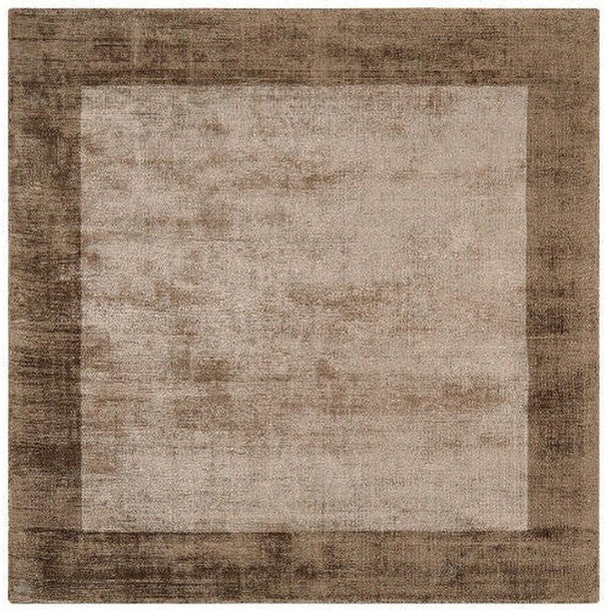 Blade Border Modern Plain Distressed Shimmer Hand-Woven Textured Silky Viscose Flatweave Choco/Mocha Rug-Asiatic Carpets-Rug Love - The Most Loved Rug Store