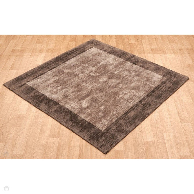 Blade Border Modern Plain Distressed Shimmer Hand-Woven Textured Silky Viscose Flatweave Choco/Mocha Rug-Asiatic Carpets-Rug Love - The Most Loved Rug Store