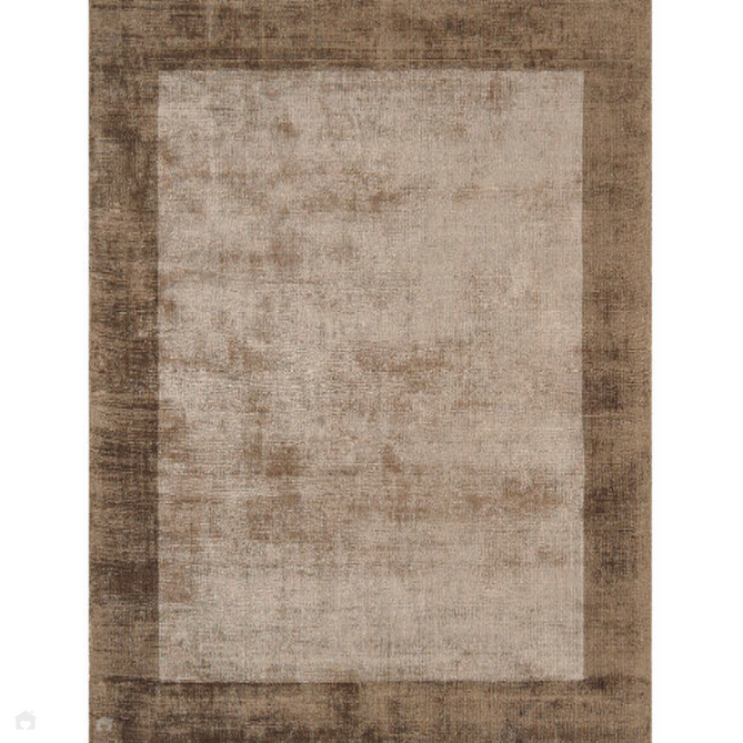 Blade Border Modern Plain Distressed Shimmer Hand-Woven Textured Silky Viscose Flatweave Choco/Mocha Rug-Asiatic Carpets-Rug Love - The Most Loved Rug Store