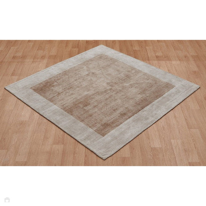 Blade Border Modern Plain Distressed Shimmer Hand-Woven Textured Silky Viscose Flatweave Putty/Champagne Rug-Asiatic Carpets-Rug Love - The Most Loved Rug Store