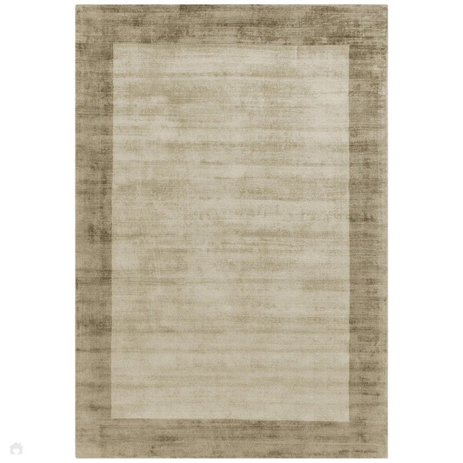 Blade Border Modern Plain Distressed Shimmer Hand-Woven Textured Silky Viscose Flatweave Smoke/Putty Rug-Asiatic Carpets-Rug Love - The Most Loved Rug Store