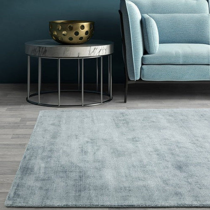 Blade Modern Plain Distressed Shimmer Hand-Woven Textured Silky Viscose Flatweave Airforce Blue Rug-Asiatic Carpets-Rug Love - The Most Loved Rug Store