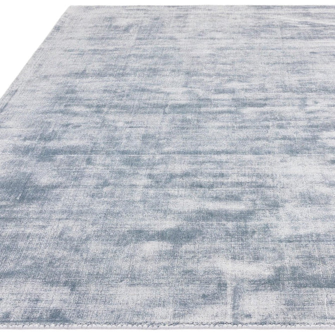 Blade Modern Plain Distressed Shimmer Hand-Woven Textured Silky Viscose Flatweave Airforce Blue Rug-Asiatic Carpets-Rug Love - The Most Loved Rug Store