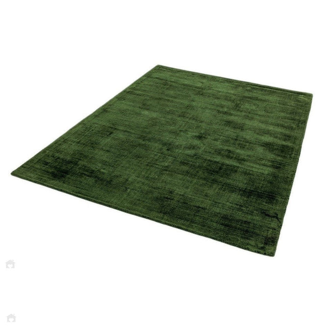 Blade Modern Plain Distressed Shimmer Hand-Woven Textured Silky Viscose Flatweave Green Rug-Asiatic Carpets-Rug Love - The Most Loved Rug Store