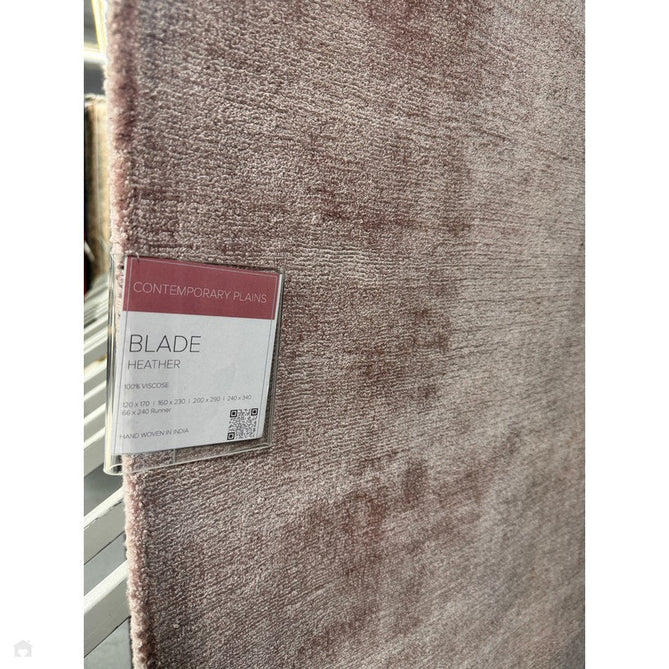 Blade Modern Plain Distressed Shimmer Hand-Woven Textured Silky Viscose Flatweave Heather Rug-Asiatic Carpets-Rug Love - The Most Loved Rug Store