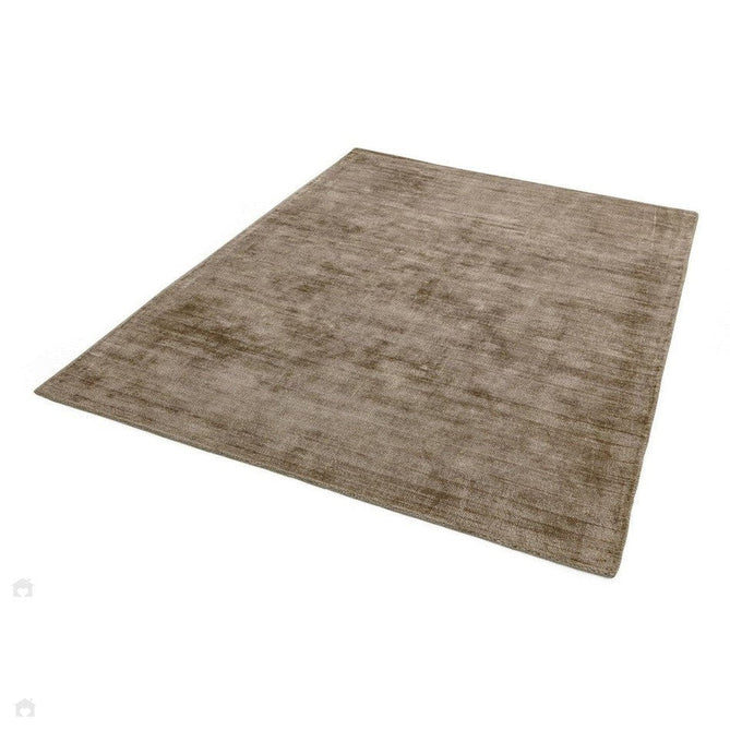 Blade Modern Plain Distressed Shimmer Hand-Woven Textured Silky Viscose Flatweave Mocha Rug-Asiatic Carpets-Rug Love - The Most Loved Rug Store