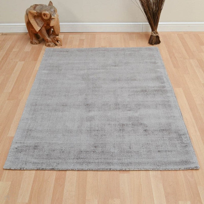 Blade Modern Plain Distressed Shimmer Hand-Woven Textured Silky Viscose Flatweave Smoke Rug-Asiatic Carpets-Rug Love - The Most Loved Rug Store