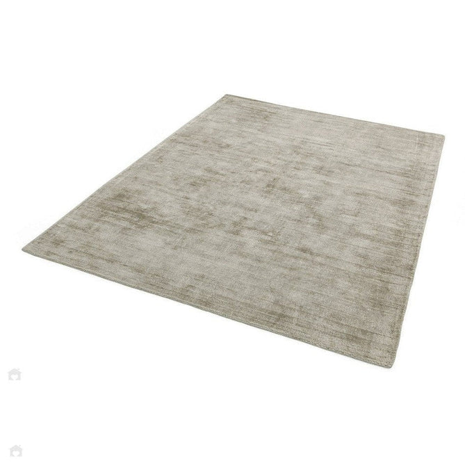 Blade Modern Plain Distressed Shimmer Hand-Woven Textured Silky Viscose Flatweave Smoke Rug-Asiatic Carpets-Rug Love - The Most Loved Rug Store