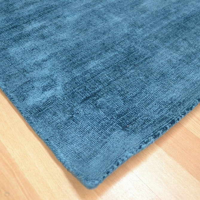 Blade Modern Plain Distressed Shimmer Hand-Woven Textured Silky Viscose Flatweave Teal Rug-Asiatic Carpets-Rug Love - The Most Loved Rug Store