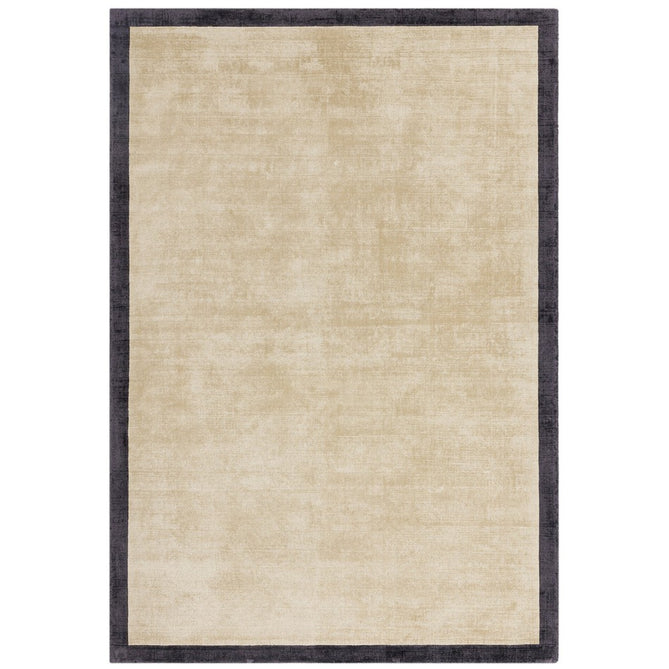 Blade Slim Border Modern Plain Distressed Shimmer Hand-Woven Textured Silky Viscose Flatweave Putty/Charcoal Border Rug-Asiatic Carpets-Rug Love - The Most Loved Rug Store