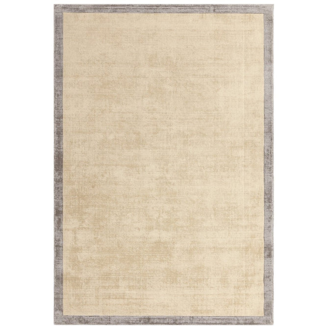 Blade Slim Border Modern Plain Distressed Shimmer Hand-Woven Textured Silky Viscose Flatweave Putty/Silver Border Rug-Asiatic Carpets-Rug Love - The Most Loved Rug Store