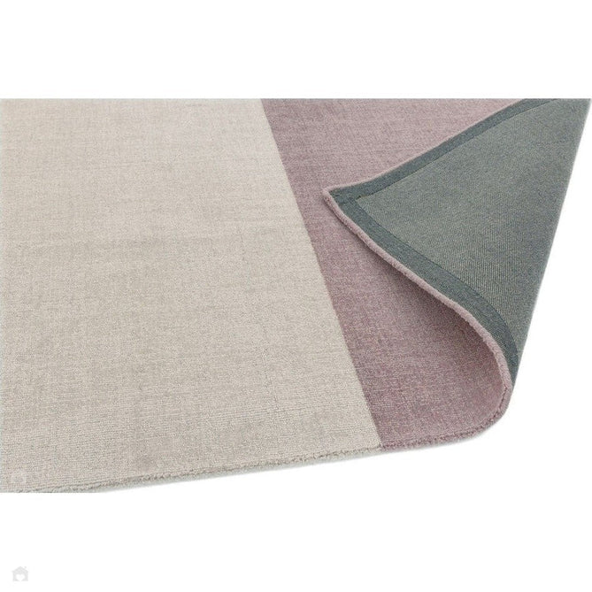 Blox Modern Plain Geometric Hand-Woven Textured Low-Pile Wool Heather/Purple/Grey Rug-Asiatic Carpets-Rug Love - The Most Loved Rug Store