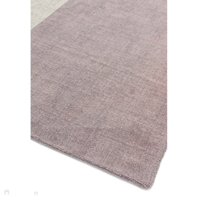 Blox Modern Plain Geometric Hand-Woven Textured Low-Pile Wool Heather/Purple/Grey Rug-Asiatic Carpets-Rug Love - The Most Loved Rug Store