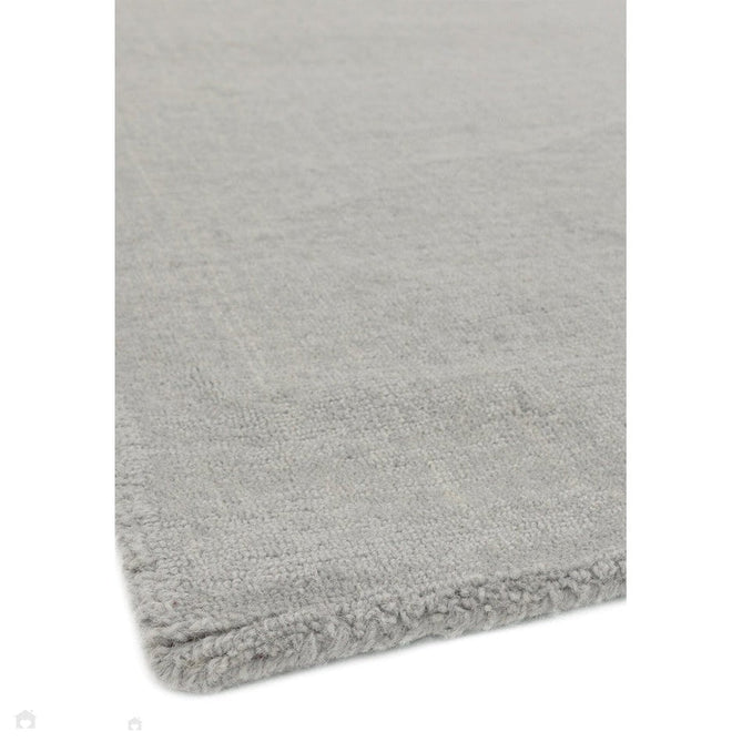 Blox Modern Plain Geometric Hand-Woven Textured Low-Pile Wool Mustard Yellow/Silver/Grey Rug-Asiatic Carpets-Rug Love - The Most Loved Rug Store