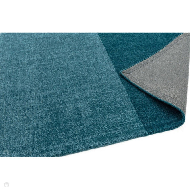 Blox Modern Plain Geometric Hand-Woven Textured Low-Pile Wool Teal/Grey Rug-Asiatic Carpets-Rug Love - The Most Loved Rug Store