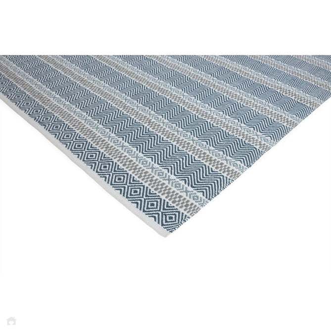 Boardwalk Modern Striped Hand-Woven Durable Stain-Resistant Weatherproof Flatweave In-Outdoor Blue/Grey/Cream Rug-Asiatic Carpets-Rug Love - The Most Loved Rug Store