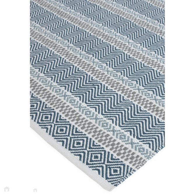 Boardwalk Modern Striped Hand-Woven Durable Stain-Resistant Weatherproof Flatweave In-Outdoor Blue/Grey/Cream Rug-Asiatic Carpets-Rug Love - The Most Loved Rug Store