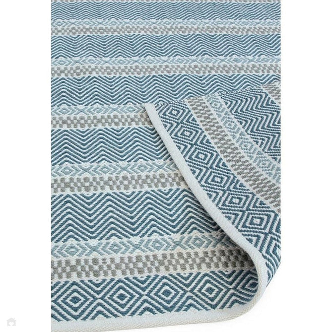 Boardwalk Modern Striped Hand-Woven Durable Stain-Resistant Weatherproof Flatweave In-Outdoor Blue/Grey/Cream Rug-Asiatic Carpets-Rug Love - The Most Loved Rug Store