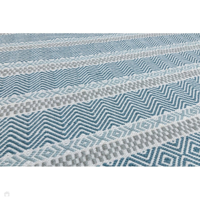 Boardwalk Modern Striped Hand-Woven Durable Stain-Resistant Weatherproof Flatweave In-Outdoor Blue/Grey/Cream Rug-Asiatic Carpets-Rug Love - The Most Loved Rug Store