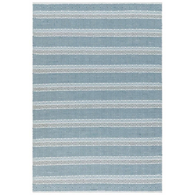 Boardwalk Modern Striped Hand-Woven Durable Stain-Resistant Weatherproof Flatweave In-Outdoor Blue/Grey/Cream Rug-Asiatic Carpets-Rug Love - The Most Loved Rug Store