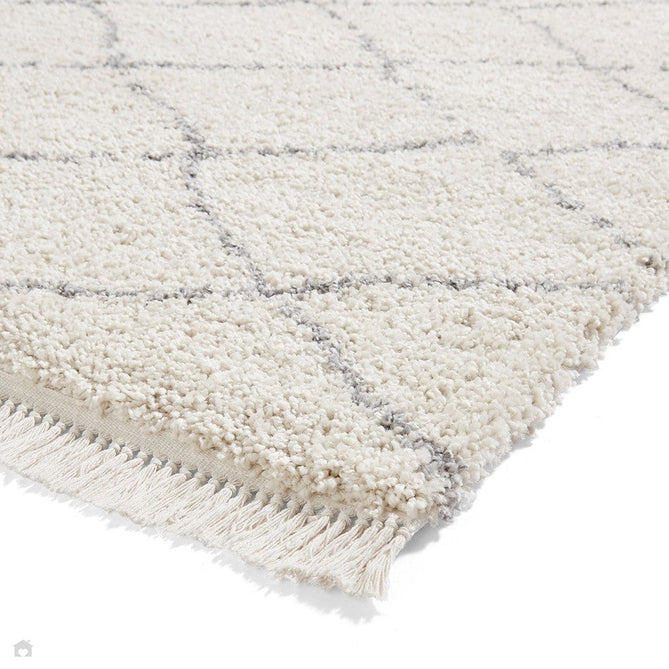 Boho 5413 Modern Moroccan Berber Soft Plush Shaggy Cream Rug-Think Rugs-Rug Love - The Most Loved Rug Store