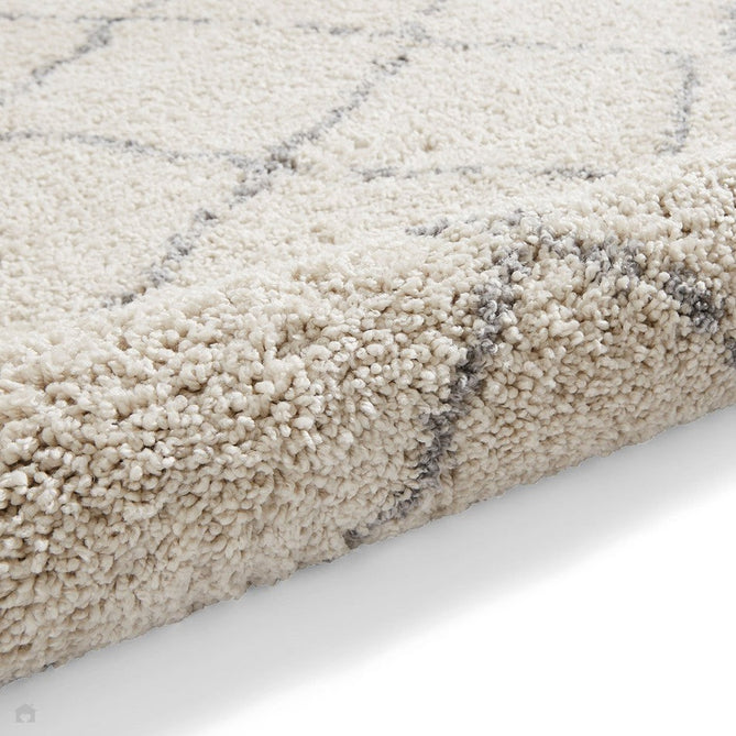 Boho 5413 Modern Moroccan Berber Soft Plush Shaggy Cream Rug-Think Rugs-Rug Love - The Most Loved Rug Store