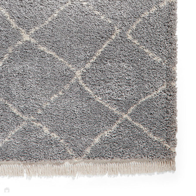 Boho 5413 Modern Moroccan Berber Soft Plush Shaggy Grey Rug-Think Rugs-Rug Love - The Most Loved Rug Store