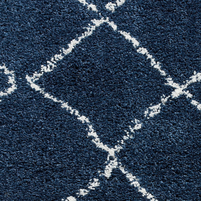 Boho 5413 Modern Moroccan Berber Soft Plush Shaggy Navy Rug-Think Rugs-Rug Love - The Most Loved Rug Store