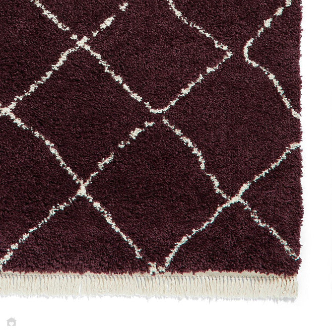 Boho 5413 Modern Moroccan Berber Soft Plush Shaggy Purple Rug-Think Rugs-Rug Love - The Most Loved Rug Store