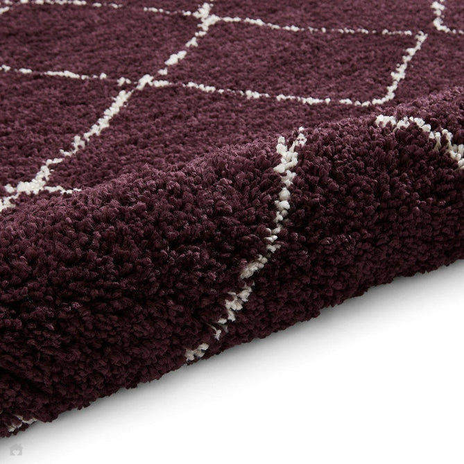 Boho 5413 Modern Moroccan Berber Soft Plush Shaggy Purple Rug-Think Rugs-Rug Love - The Most Loved Rug Store