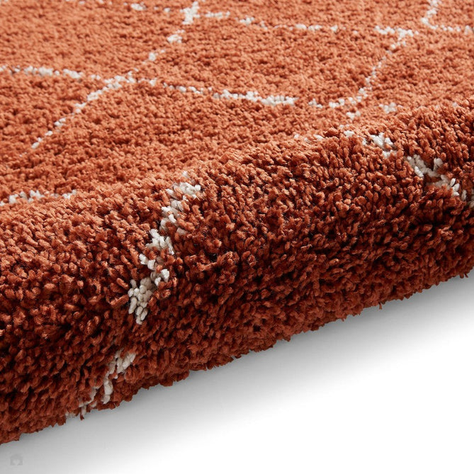 Boho 5413 Modern Moroccan Berber Soft Plush Shaggy Rust Rug-Think Rugs-Rug Love - The Most Loved Rug Store