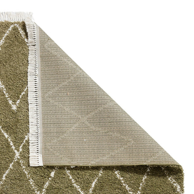 Boho 8280 Modern Moroccan Berber Soft Plush Shaggy Green Rug-Think Rugs-Rug Love - The Most Loved Rug Store