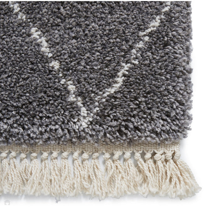 Boho 8280 Modern Moroccan Berber Soft Plush Shaggy Grey Rug-Think Rugs-Rug Love - The Most Loved Rug Store