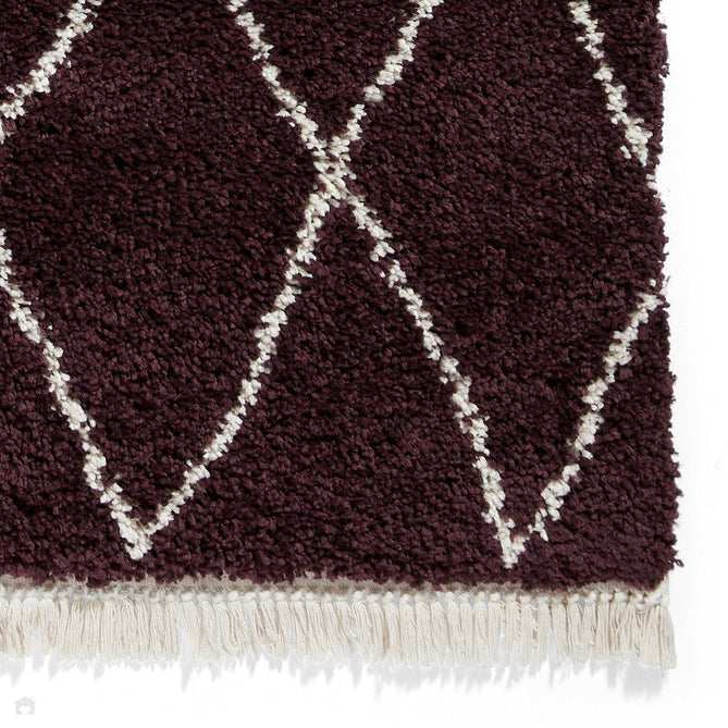 Boho 8280 Modern Moroccan Berber Soft Plush Shaggy Purple Rug-Think Rugs-Rug Love - The Most Loved Rug Store