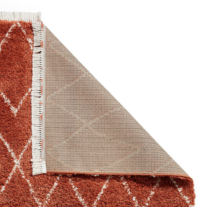 Boho 8280 Modern Moroccan Berber Soft Plush Shaggy Rust Rug-Think Rugs-Rug Love - The Most Loved Rug Store