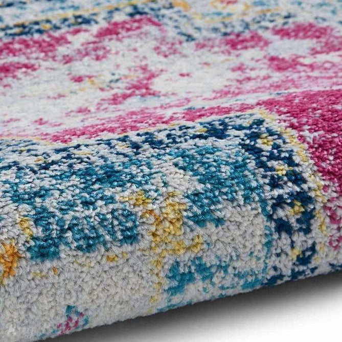 Boston Modern Traditional G0532 Fuschia/Blue Rug-Think Rugs-Rug Love - The Most Loved Rug Store