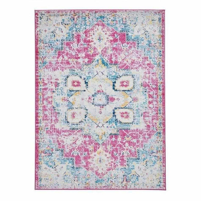 Boston Modern Traditional G0532 Fuschia/Blue Rug-Think Rugs-Rug Love - The Most Loved Rug Store