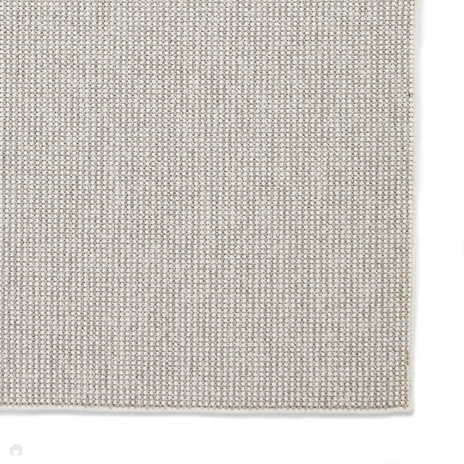 Boucle E6404 Modern Plain Textured Beaded Boucle Pile Soft-Touch Polyester Flatweave White/Grey Rug-Think Rugs-Rug Love - The Most Loved Rug Store